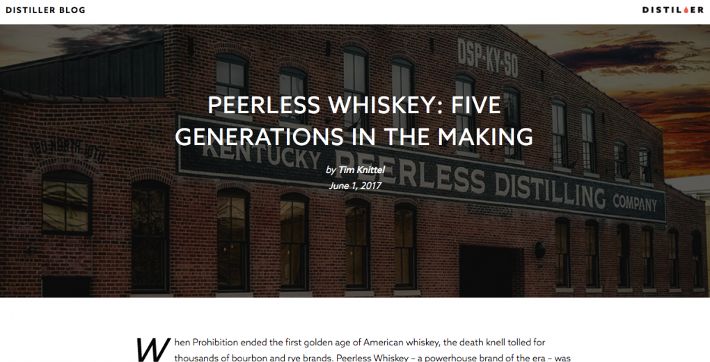Peerless Whiskey: Five Generations in the Making